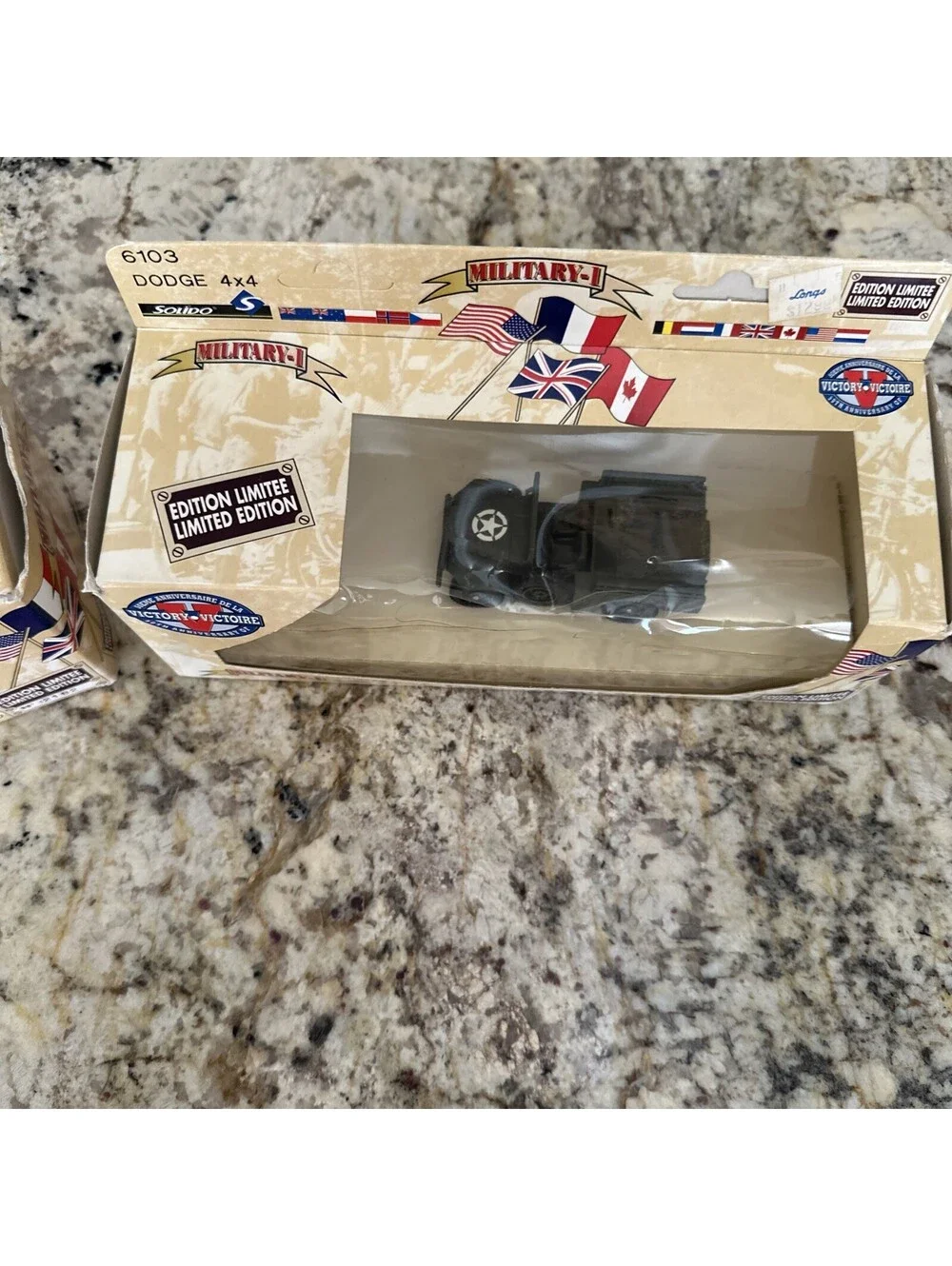 2x Solido Military 6103 Dodge 4x4 & 6104 Combat Car NEW + FAST SHIPPING
